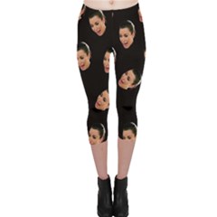 Crying Kim Kardashian Capri Leggings  by Valentinaart