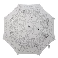 Coloring Picture Easter Easter Bunny Hook Handle Umbrellas (medium) by Sapixe