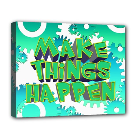 Gears Gear Interaction Act Do Deluxe Canvas 20  X 16   by Sapixe