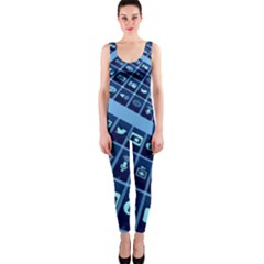 Mobile Phone Smartphone App One Piece Catsuit by Sapixe