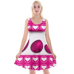Love Celebration Easter Hearts Reversible Velvet Sleeveless Dress by Sapixe