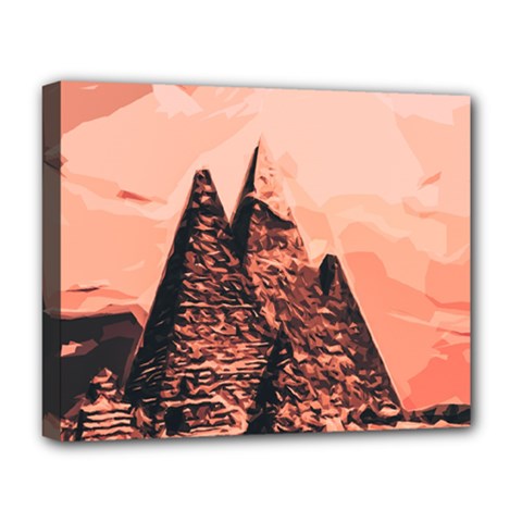 Pyramid Egypt Monumental Deluxe Canvas 20  X 16   by Sapixe