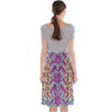 Climbing And Loving Beautiful Flowers Of Fantasy Floral Midi Beach Skirt View2