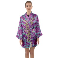 Climbing And Loving Beautiful Flowers Of Fantasy Floral Long Sleeve Kimono Robe by pepitasart