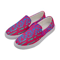 Background Desktop Mosaic Raspberry Women s Canvas Slip Ons by Sapixe