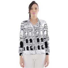 Line Art Architecture Windbreaker (women) by Sapixe