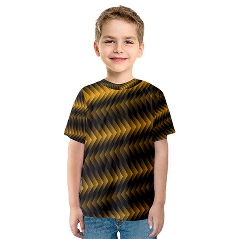 Ornament Stucco Close Pattern Art Kids  Sport Mesh Tee by Sapixe