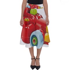 Car Vehicle Racing Car Formula Perfect Length Midi Skirt by Sapixe