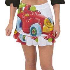 Car Vehicle Racing Car Formula Fishtail Mini Chiffon Skirt by Sapixe