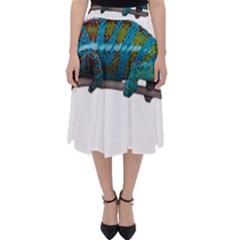 Reptile Lizard Animal Isolated Folding Skater Skirt by Sapixe