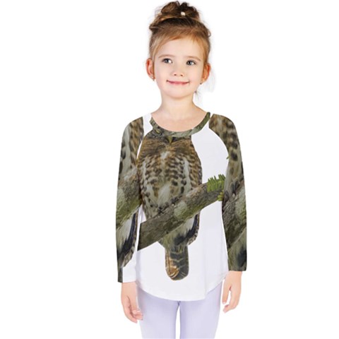 Owl Bird Kids  Long Sleeve Tee by Sapixe