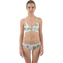 Balloon Ball District Colorful Wrap Around Bikini Set by Sapixe