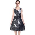 Technoid Future Robot Science V-Neck Midi Sleeveless Dress  View1