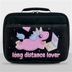 Long Distance Lover - Cute Unicorn Lunch Bag by Valentinaart