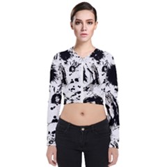 Pattern Color Painting Dab Black Bomber Jacket by Sapixe