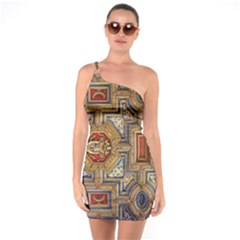 Church Ceiling Box Ceiling Painted One Soulder Bodycon Dress by Sapixe