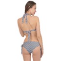 White Fabric Pattern Textile Tie It Up Bikini Set View2
