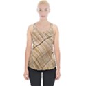 Abstract Brown Tree Timber Pattern Piece Up Tank Top View1