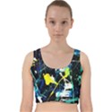 Brain Reflections 2 Velvet Racer Back Crop Top View1