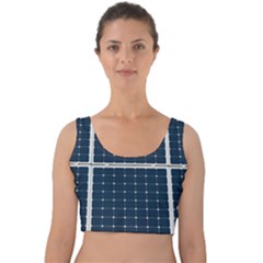 Solar Power Panel Velvet Crop Top by FunnyCow