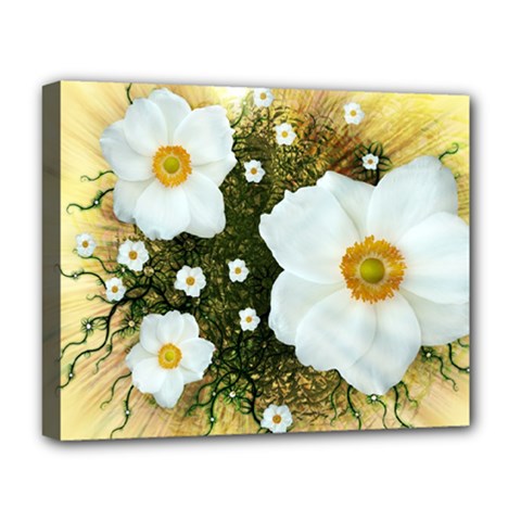 Summer Anemone Sylvestris Deluxe Canvas 20  X 16   by Nexatart