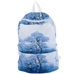 Nature Inspiration Trees Blue Foldable Lightweight Backpack by Nexatart