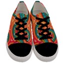 Background Texture Mosaic Pink Men s Low Top Canvas Sneakers View1