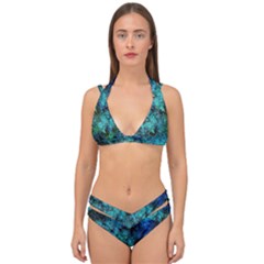 Color Abstract Background Textures Double Strap Halter Bikini Set by Nexatart