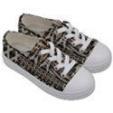 Fabric Textile Abstract Pattern Kids  Low Top Canvas Sneakers View3