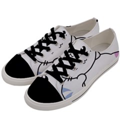 Kitty Cuddling Cat Kitten Feline Men s Low Top Canvas Sneakers by Sapixe