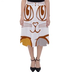 Animal Cat Feline Kitten Pet Folding Skater Skirt by Sapixe