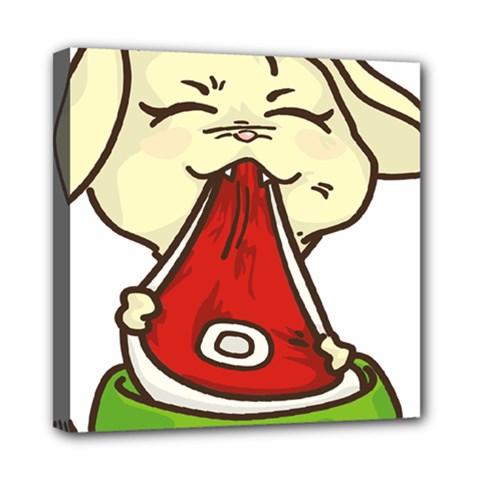 Doggy Dog Puppy Animal Pet Figure Mini Canvas 8  X 8  by Sapixe