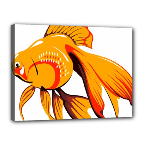 Goldfish Fish Tank Water Tropical Canvas 16  X 12  by Sapixe