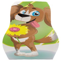 Dog Character Animal Flower Cute Car Seat Back Cushion  by Sapixe