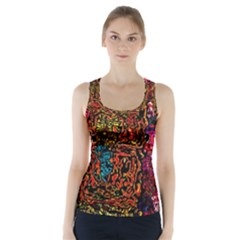 Exotic Water Colors Vibrant  Racer Back Sports Top by flipstylezfashionsLLC