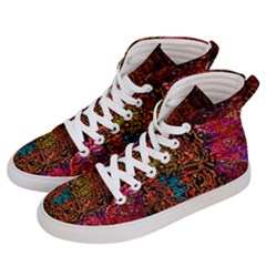 Exotic Water Colors Vibrant  Women s Hi-top Skate Sneakers by flipstylezfashionsLLC
