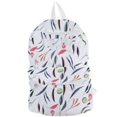 Watercolor Tablecloth Fabric Design Foldable Lightweight Backpack by Nexatart