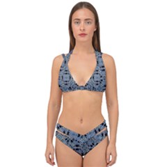 Oriental Ornate Pattern Double Strap Halter Bikini Set by dflcprints