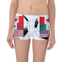 United Football Championship Hosting 2026 Soccer Ball Logo Canada Mexico Usa Reversible Boyleg Bikini Bottoms by yoursparklingshop