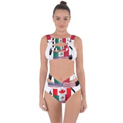 United Football Championship Hosting 2026 Soccer Ball Logo Canada Mexico Usa Bandaged Up Bikini Set  by yoursparklingshop