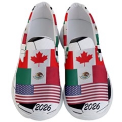 United Football Championship Hosting 2026 Soccer Ball Logo Canada Mexico Usa Men s Lightweight Slip Ons by yoursparklingshop