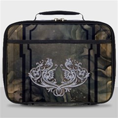 Wonderful Decorative Dragon On Vintage Background Full Print Lunch Bag by FantasyWorld7