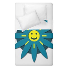 Smiley Flower Duvet Cover Double Side (single Size) by linceazul
