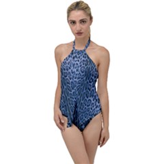 Blue Leopard Go With The Flow One Piece Swimsuit by CasaDiModa