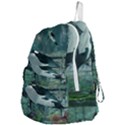 Wonderful Orca In Deep Underwater World Foldable Lightweight Backpack View4
