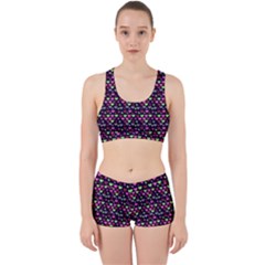 Hearts Butterflies Blue Pink Work It Out Gym Set by snowwhitegirl