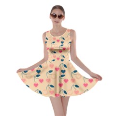 Heart Cherries Cream Skater Dress by snowwhitegirl