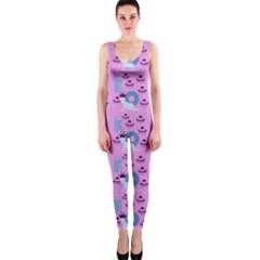 Punk Baby Pink One Piece Catsuit by snowwhitegirl
