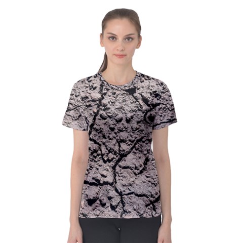 Earth  Dark Soil With Cracks Women s Sport Mesh Tee by FunnyCow