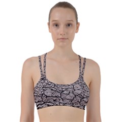 Earth  Dark Soil With Cracks Line Them Up Sports Bra by FunnyCow